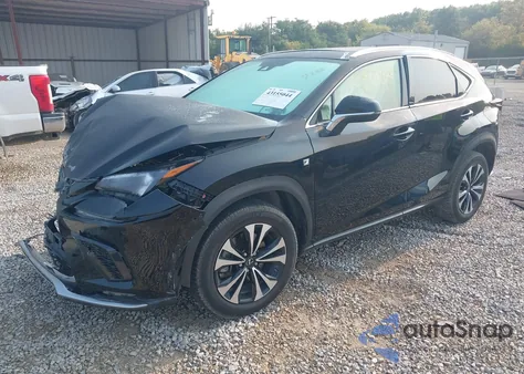2021 Lexus Nx 300 F Sport из США, поврежденный, VIN JTJSARDZ6M2247288